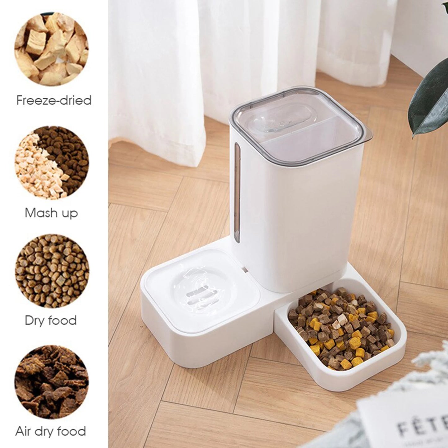 2 in 1 Automatic Auto Pet Cat Dog Food Feeder Dispenser... — image 1 — Pets Paradise Global Australia