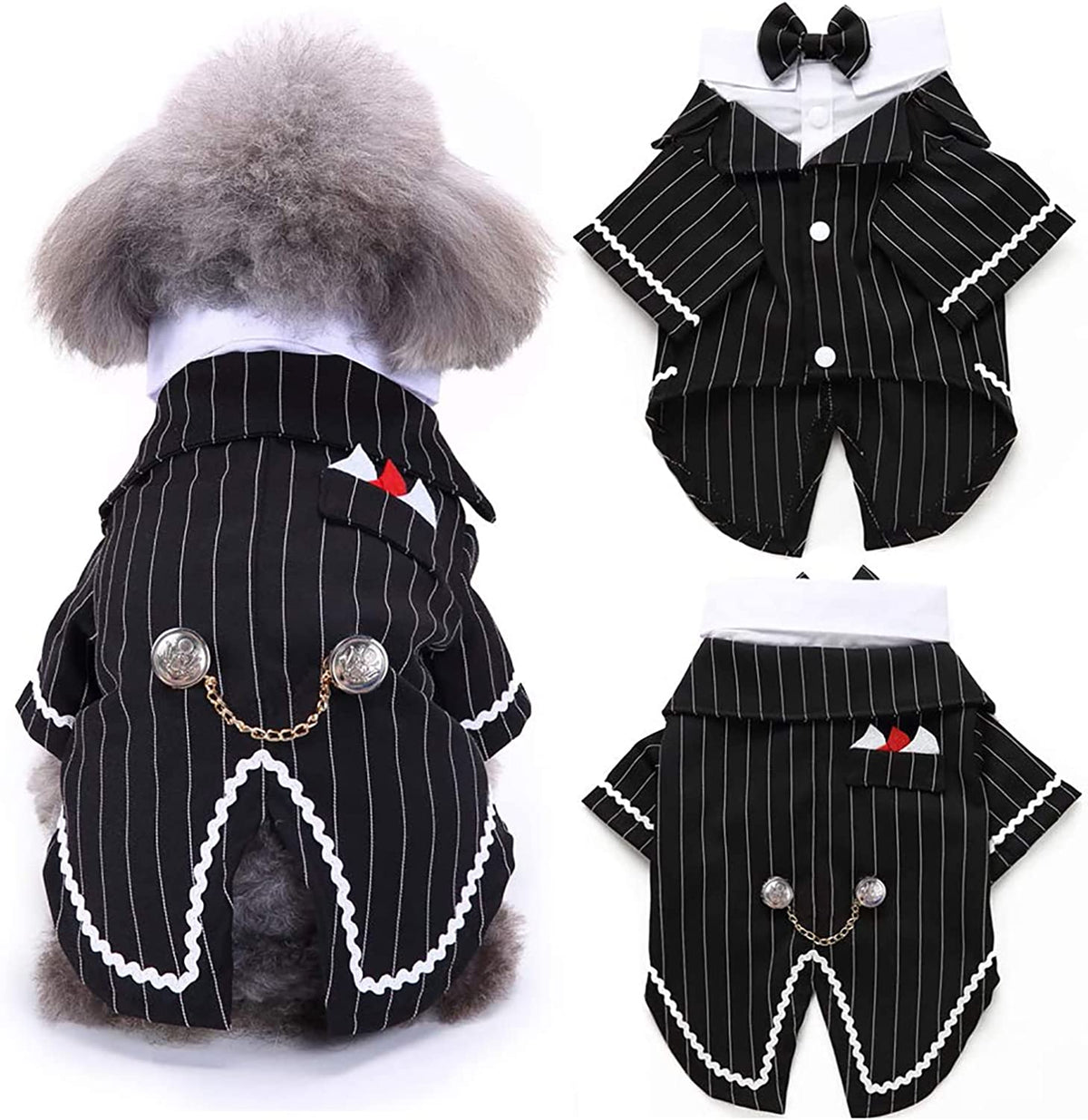 Dog Black Suit Costume — image 1 — Pets Paradise Global Australia