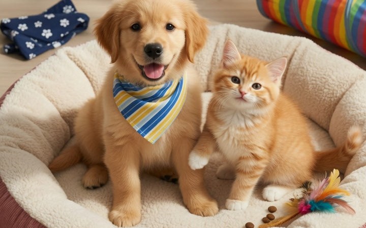 Happy dog and cat together — Pets Paradise Global